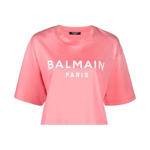 Balmain, T-shirt Różowy, female, 575.00PLN