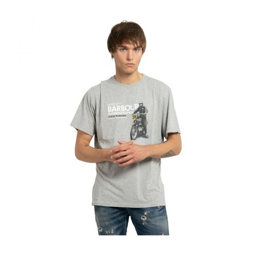 Barbour, T-shirt Szary, male, 238.00PLN