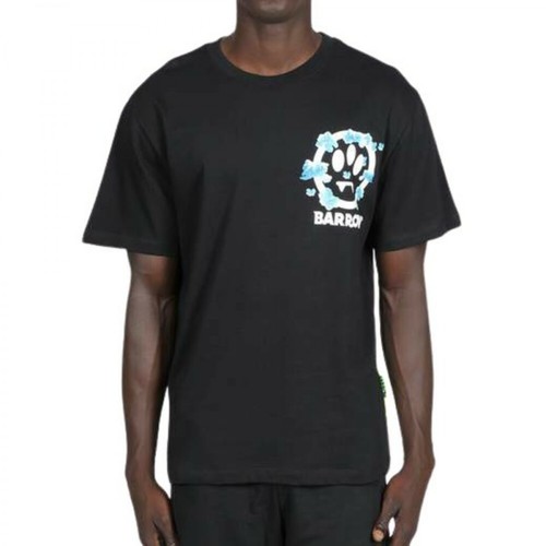 Barrow, T-shirt mezze maniche con smile e logo. Czarny, unisex, 431.00PLN