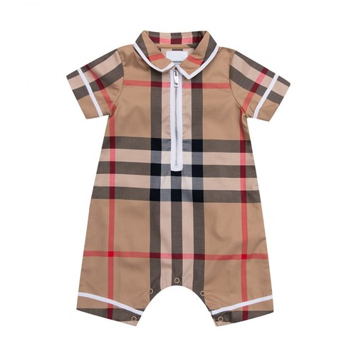 Burberry, Checked jumpsuit Brązowy, male, 867.00PLN