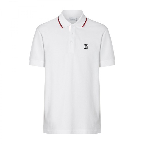 Burberry, polo t-shirt Biały, male, 1333.10PLN