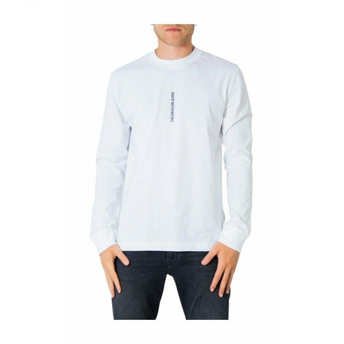 Calvin Klein Jeans, T-Shirt Biały, male, 393.43PLN