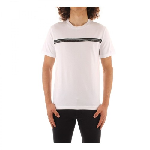 Calvin Klein, K10K107307 T-shirt Biały, male, 256.00PLN