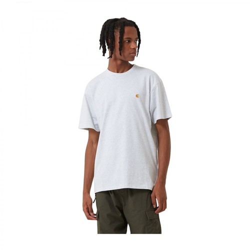 Carhartt Wip, T-shirt Biały, male, 171.35PLN
