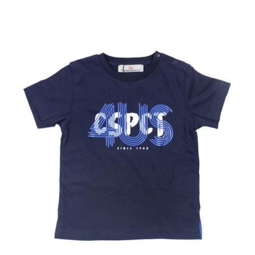 Cesare Paciotti 4US, T-shirt Niebieski, male, 158.00PLN
