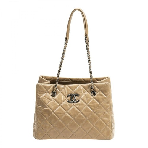 Chanel Vintage, Używana torba na zakupy Beżowy, female, 11217.75PLN