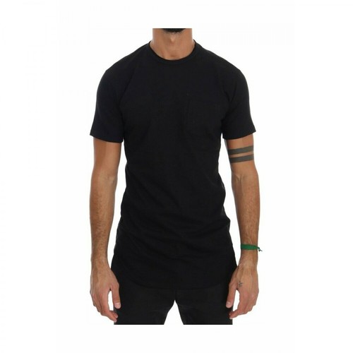 Daniele Alessandrini, Cotton Crewneck T-Shirt Czarny, male, 361.95PLN