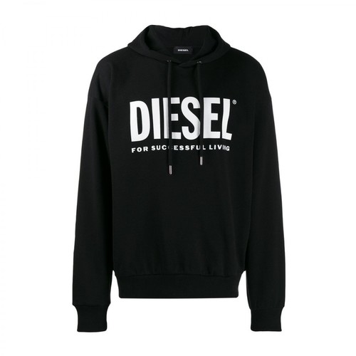 Diesel, Bluza z logo Czarny, male, 434.00PLN