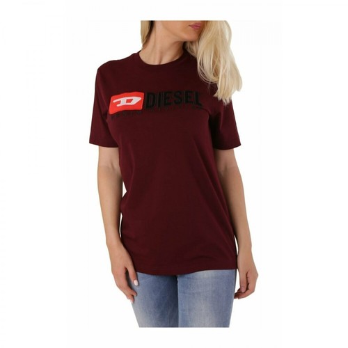 Diesel, T-Shirt Czerwony, female, 299.00PLN