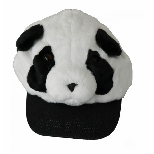 Dolce & Gabbana, Panda Fur Hat Czarny, unisex, 1038.64PLN