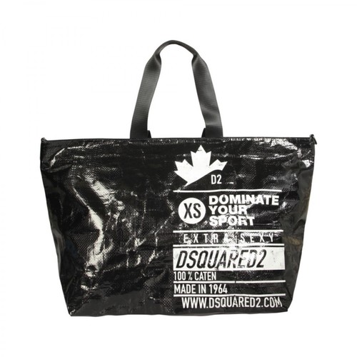 Dsquared2, Dominate Shopping Bag Czarny, female, 821.00PLN