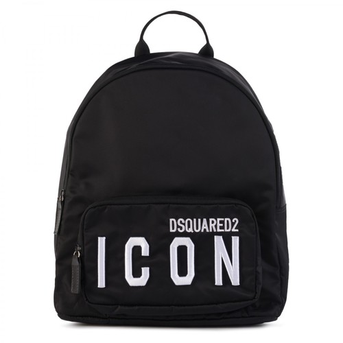 Dsquared2, Icon Embroidered Backpack Czarny, unisex, 798.00PLN