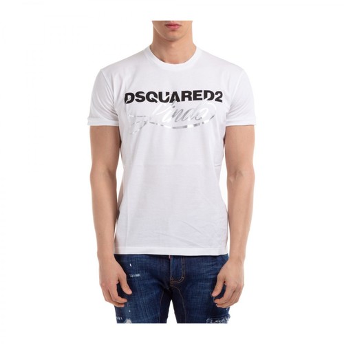 Dsquared2, Logo-printed T-shirt Biały, male, 616.00PLN