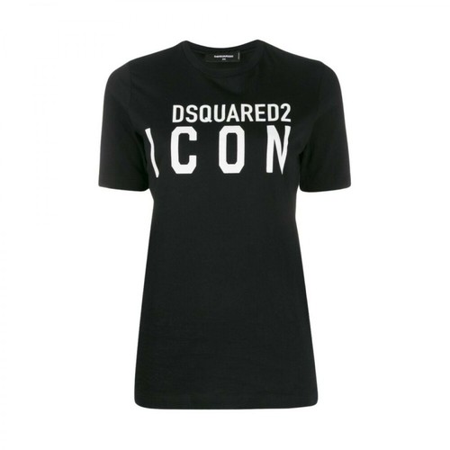 Dsquared2, Logo-printed T-shirt Czarny, female, 575.00PLN