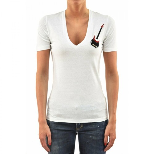 Dsquared2, T-Shirt Logo Biały, female, 645.00PLN