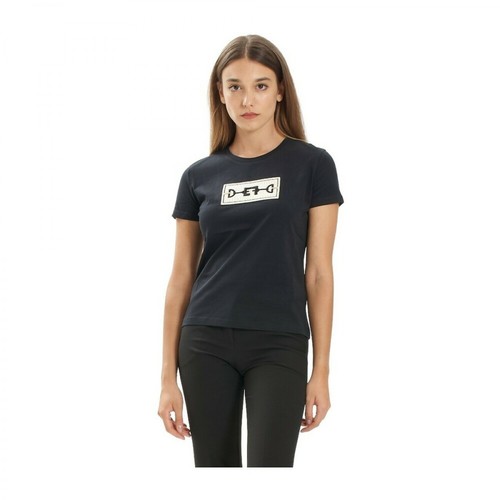 Elisabetta Franchi, T-shirt Czarny, female, 867.00PLN