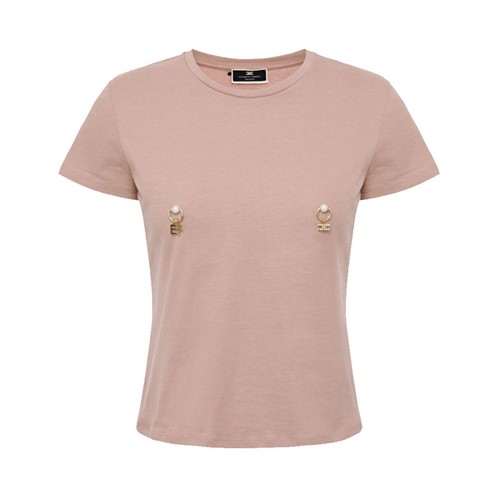 Elisabetta Franchi, T-shirt Różowy, female, 511.00PLN