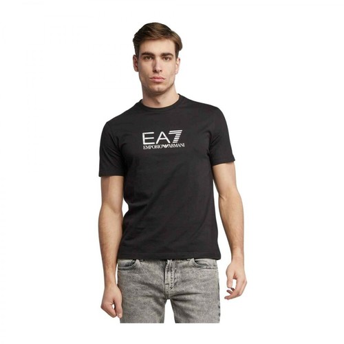 Emporio Armani EA7, T-Shirt Czarny, male, 456.00PLN
