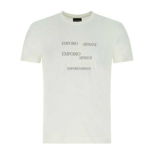 Emporio Armani, T-Shirt Biały, male, 440.00PLN