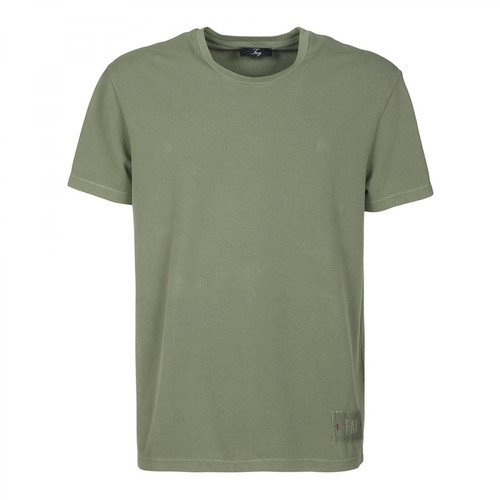 Fay, T-shirt Zielony, male, 548.00PLN