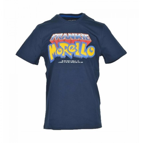Frankie Morello, T-Shirt Niebieski, male, 208.52PLN