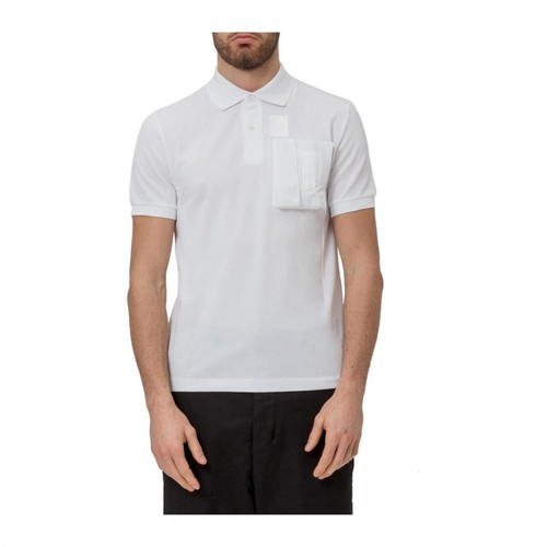 Fred Perry, Polo Shirt with Patched Pocket Biały, male, 486.00PLN