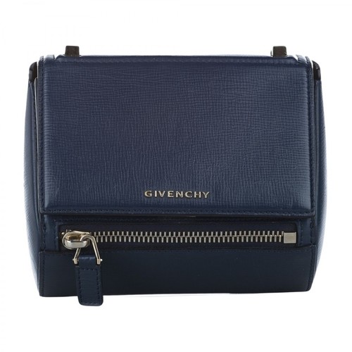 Givenchy Pre-owned, Pandora Box Leather Crossbody Bag Niebieski, female, 4222.46PLN