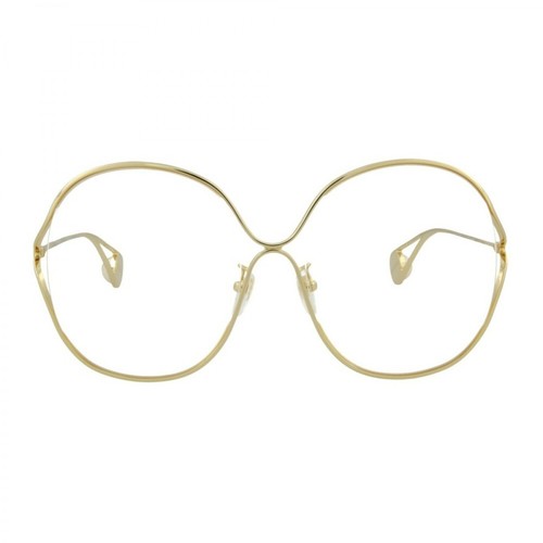 Gucci, Metal Glasses Żółty, female, 1086.00PLN