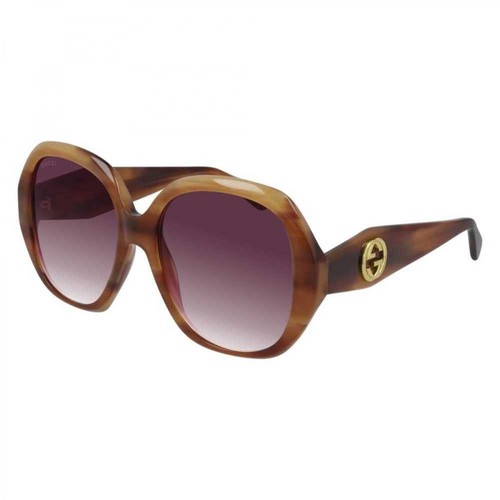 Gucci, Sunglasses Gg0796S 004 Brązowy, female, 1068.00PLN