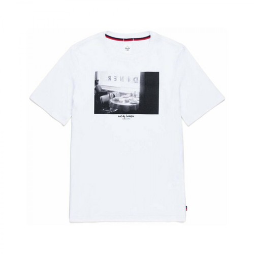 Herschel, t-shirt Biały, male, 252.00PLN