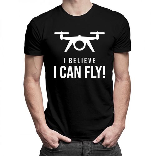 I belive i can fly - drone - męska koszulka z nadrukiem 69.00PLN