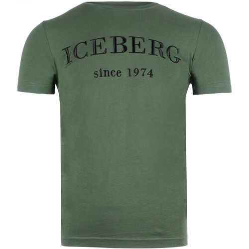 Iceberg, F01463015334 T-shirt Zielony, male, 320.00PLN