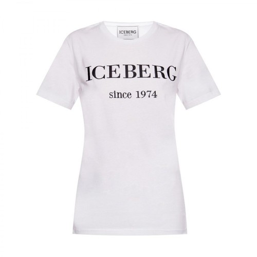 Iceberg, T-shirt z logo Biały, female, 678.49PLN
