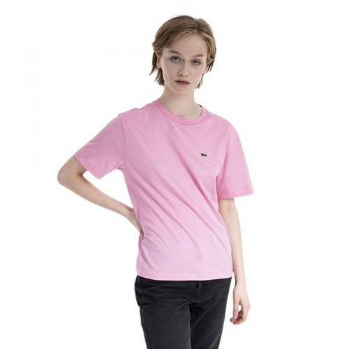 Lacoste, Koszulka Tf5441 Różowy, female, 263.35PLN