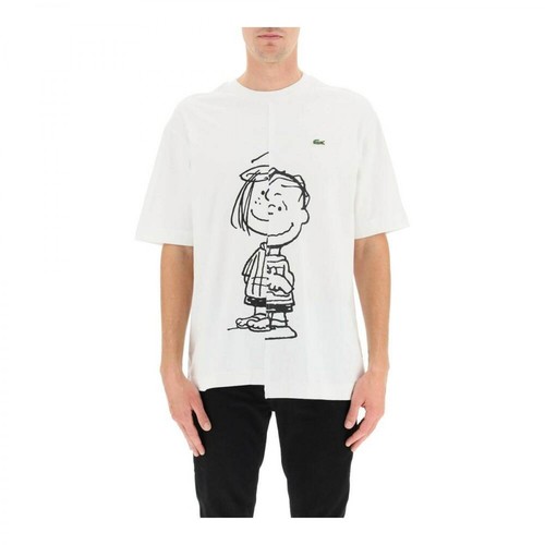 Lacoste, Peanuts print t-shirt Biały, male, 411.00PLN