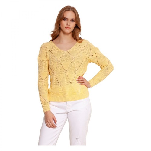 Lanti, sweter - Swe144 Żółty, female, 200.20PLN