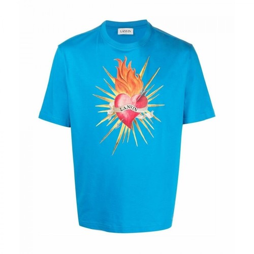 Lanvin, T-shirt Niebieski, male, 1528.00PLN