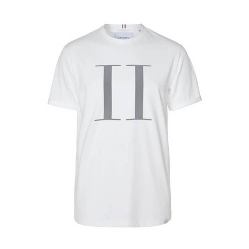 Les Deux, Logo Print T-Shirt Biały, male, 283.00PLN