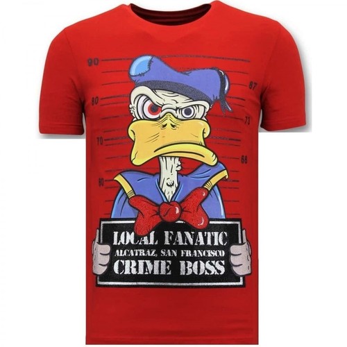 Local Fanatic, T-shirt Alcatraz Prisoner Czerwony, male, 453.85PLN