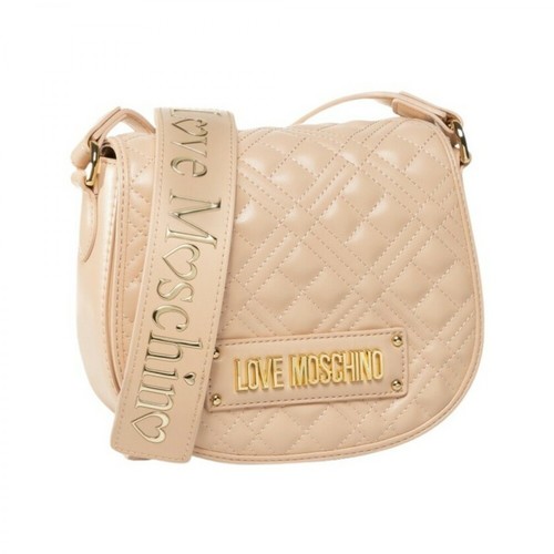 Love Moschino, Borsa a tracolla Quilted Con Logo Jc4006Pp1Ala0107 Beżowy, female, 800.45PLN