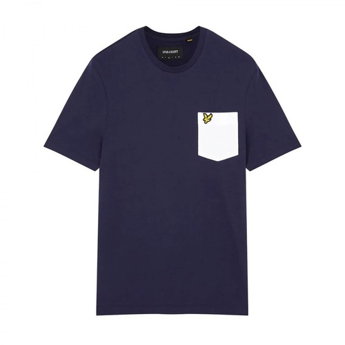 Lyle & Scott, T-shirt Niebieski, male, 186.00PLN