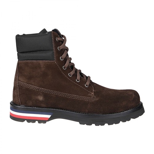 Moncler, Vancouver Suede Ankle Boots Brązowy, male, 1802.85PLN