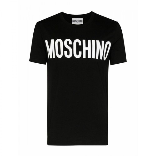 Moschino, A070520401555 T-Shirt Czarny, male, 613.00PLN