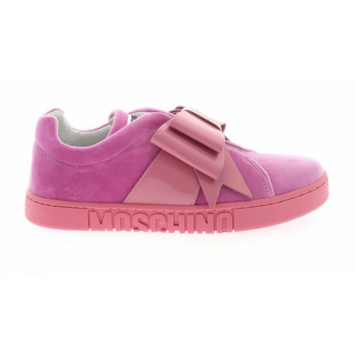 Moschino, Bow Sneakers Różowy, female, 1431.00PLN