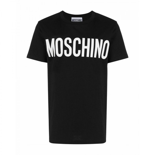 Moschino, J070570401555 T-Shirt Czarny, male, 655.00PLN