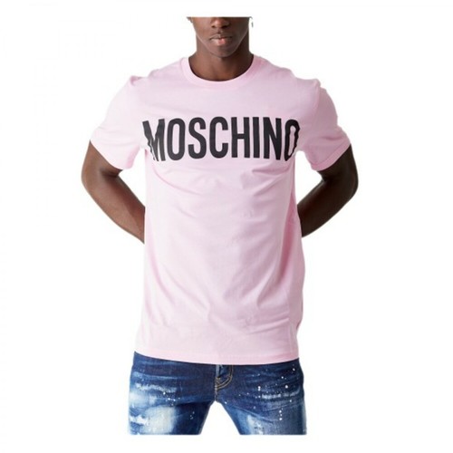 Moschino, T-Shirt Różowy, male, 479.00PLN