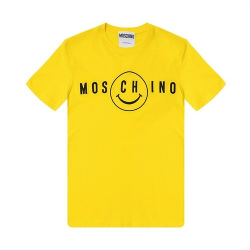 Moschino, T-shirt Żółty, male, 862.00PLN