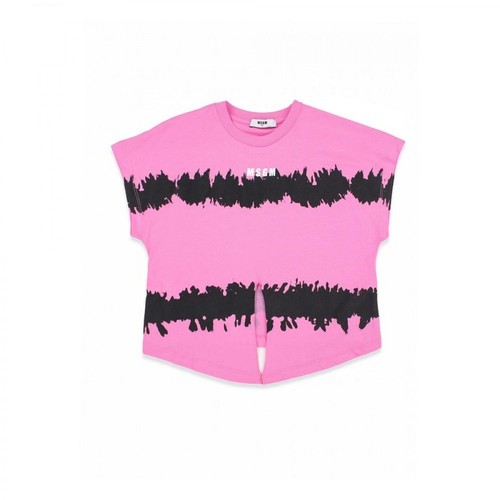 Msgm, Ms026935 T-shirt Różowy, female, 320.00PLN