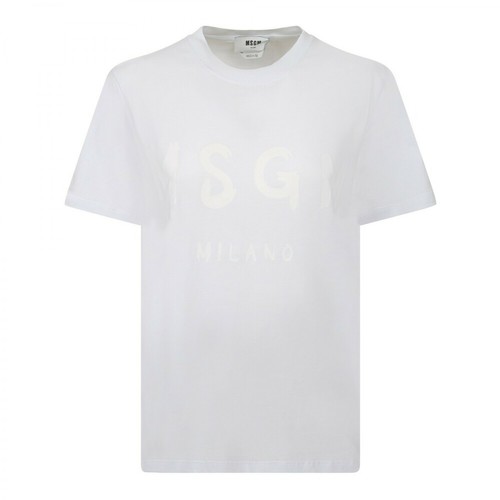 Msgm, T-Shirt Biały, female, 347.00PLN
