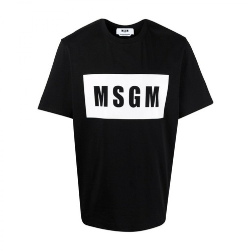 Msgm, T-shirt Czarny, male, 352.00PLN